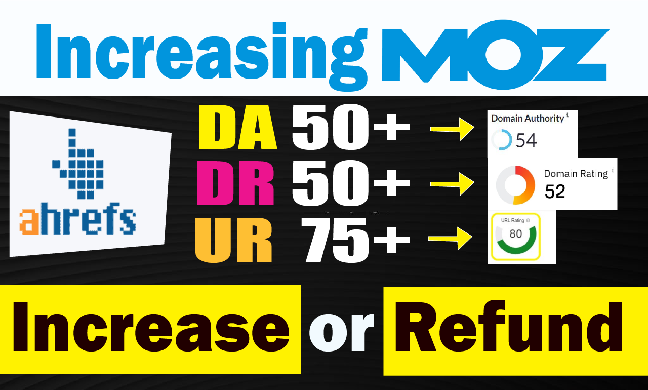 increase moz domain rating, page authority, domain authority, url